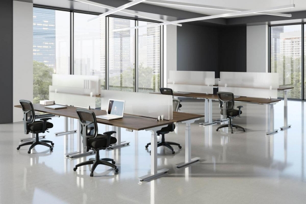 Bàn làm việc đứng lắp ráp theo modul dùng cho văn phòng